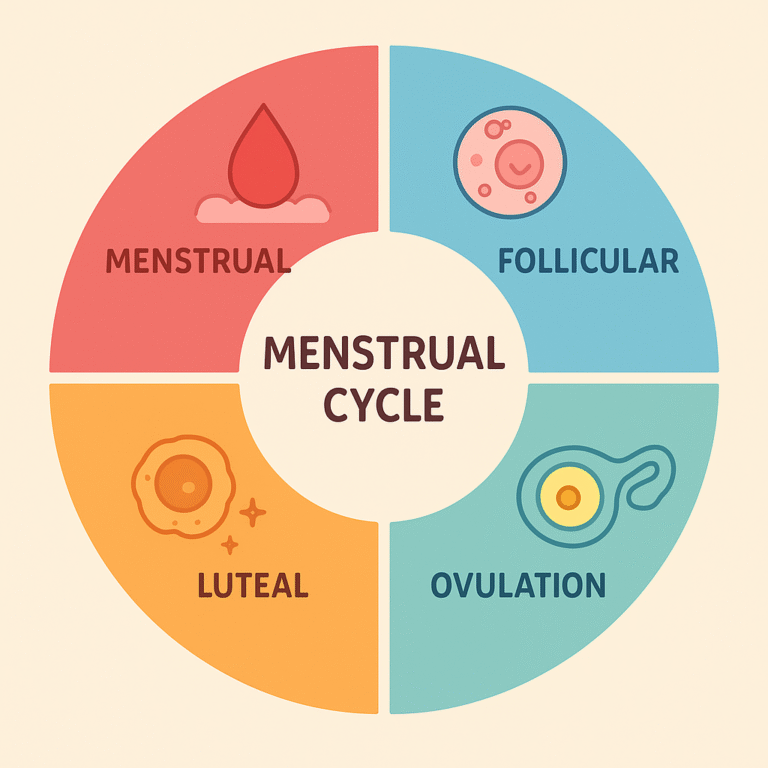 What are the 4 Phases of Menstrual Cycle